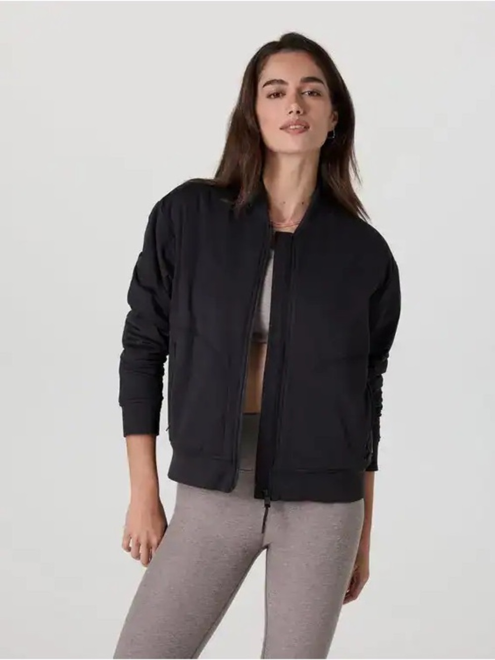 NWT Vuori Halo Basin Bomber Jacket in Black Size XS